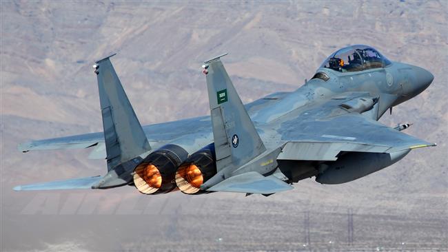 Un avión F-15 saudí