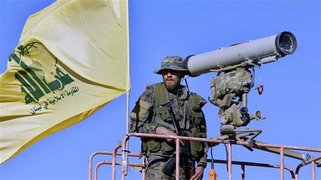 Combatiente de Hezbolá en la frontera