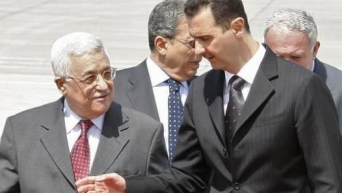 Mahmud Abbas durante una visita anterior a Damasco