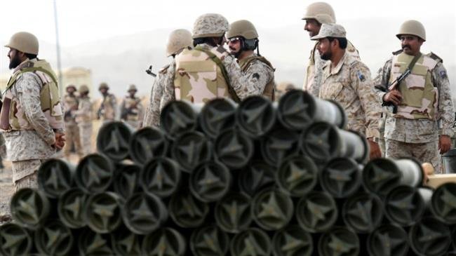 Soldados saudíes cerca de la frontera de Yemen