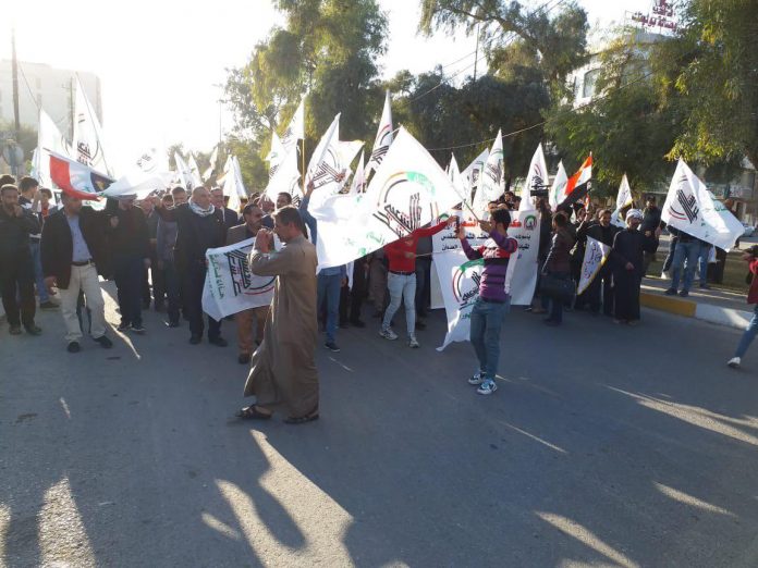 manifestantes iraquies