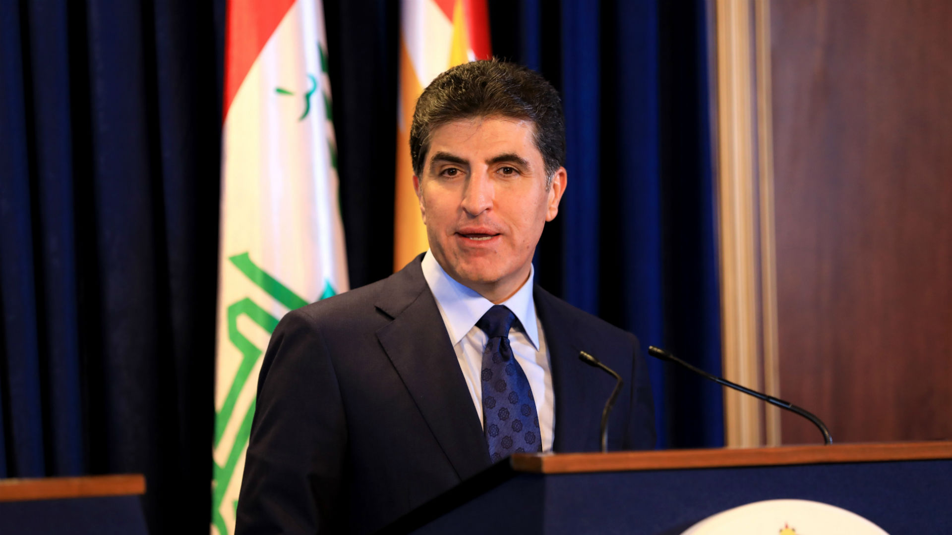 El presidente del Kurdistán iraquí, Nechirvan Barzani