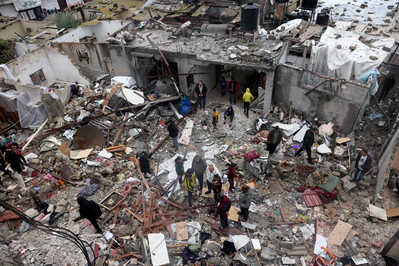Destrucción del campo de refugiados de Rafah