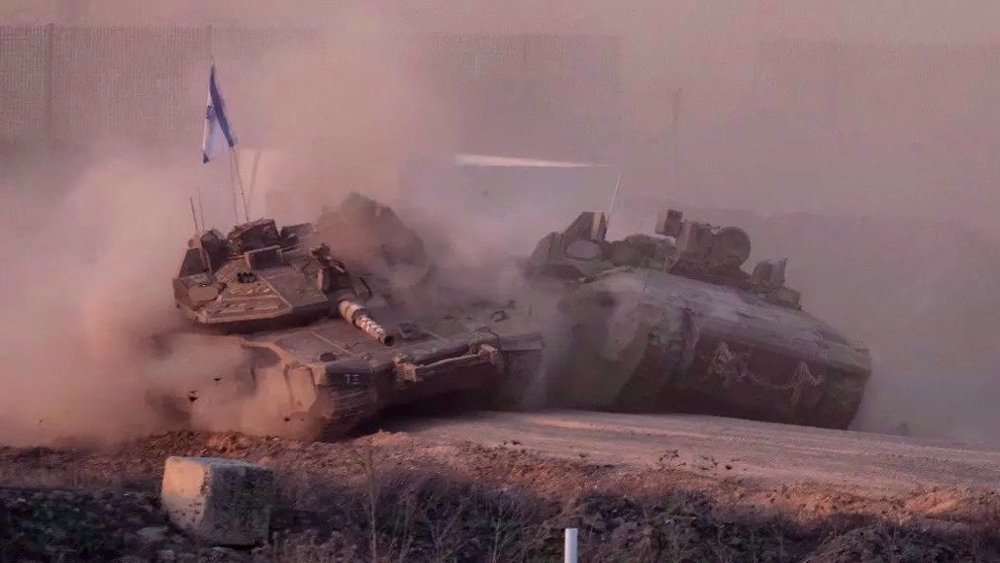 Tanques israelíes destruidos en Gaza