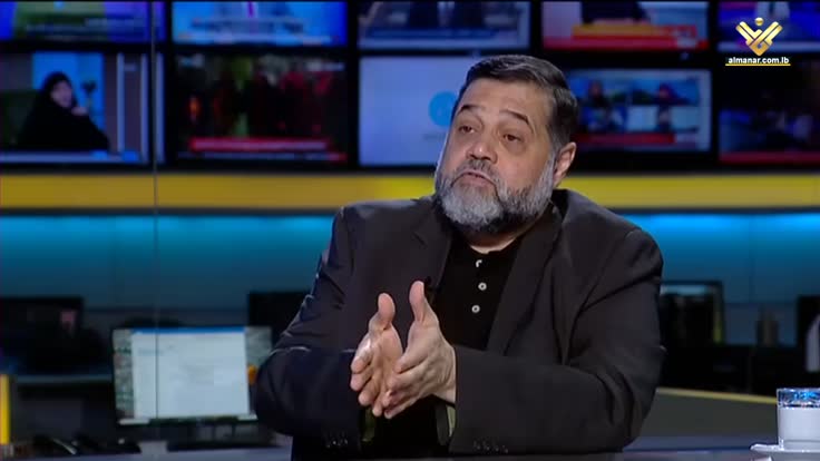 El máximo representante de Hamas en el Líbano, Osama Hamdan, en una entrevista con Al-Manar, el 1 de mayo de 2024