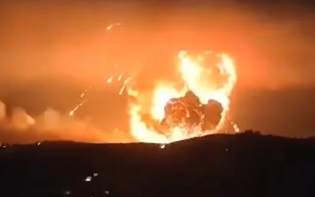 Un ataque israelí en la zona costera siria de Tartus (16 de diciembre de 2024)