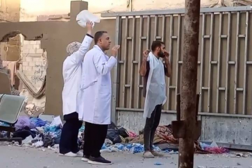 La ocupación israelí detiene a personal médico y pacientes heridos en el Hospital Kamal Adwan, Franja de Gaza (25 de octubre de 2024)