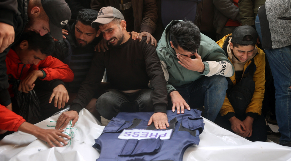 Periodistas palestinos asesinados en Gaza