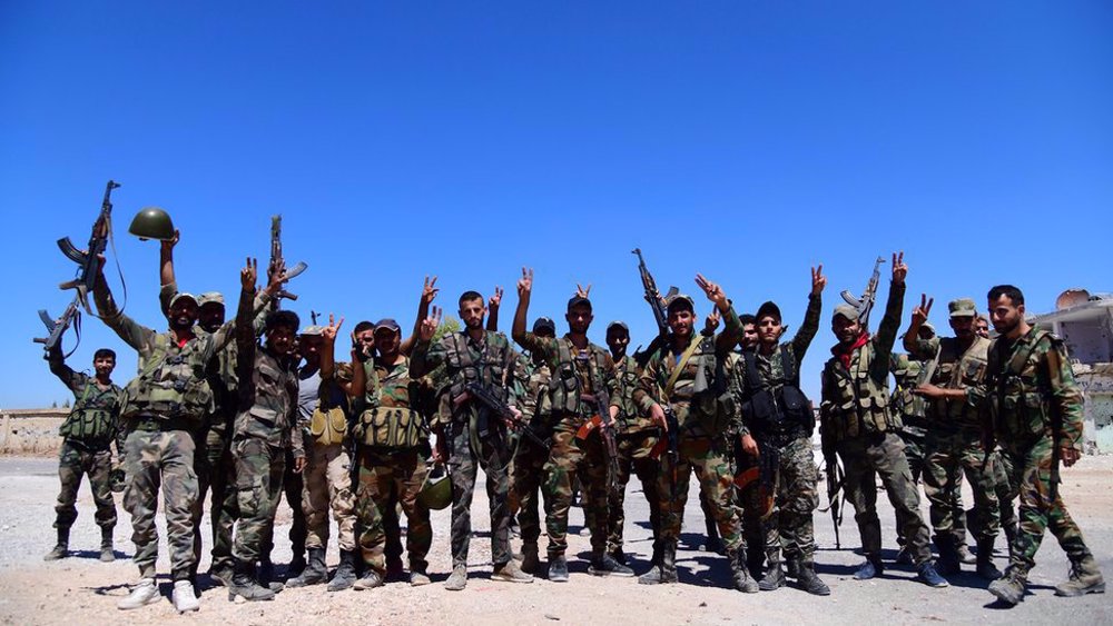 Soldados del Ejército sirio