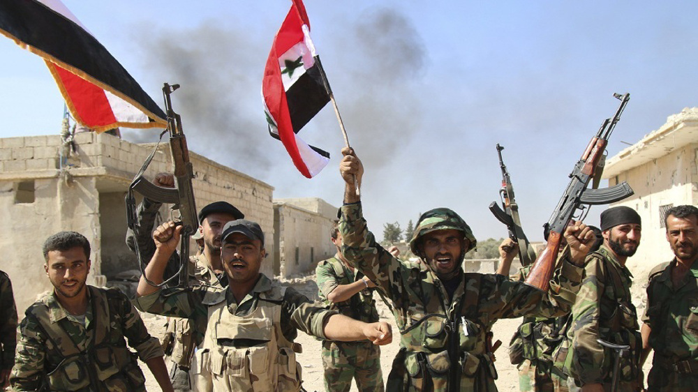 Soldados del Ejército sirio