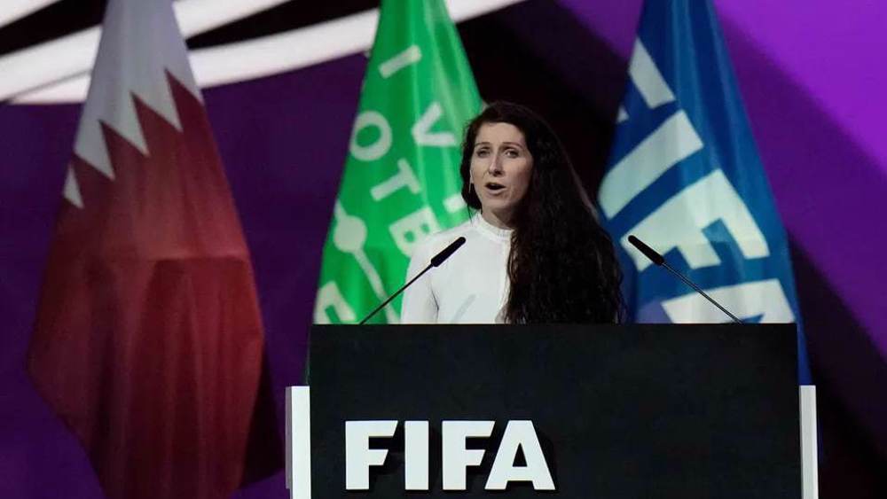 La presidenta de la Asociación Noruega de Fútbol, Lise Klaveness