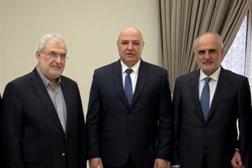 Mohammad Raad, Joseph Aoun y Ali Hassan Jalil