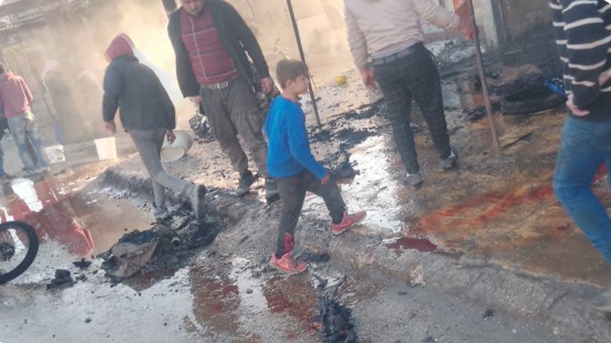 Ataque turco al mercado de Sarin