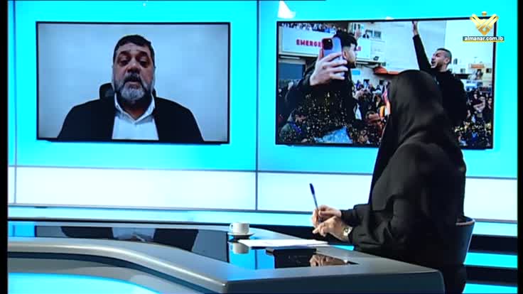Osama Hamdan en su entrevista con Al-Manar