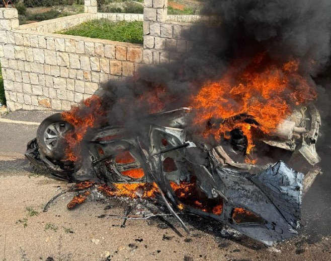 coche-sur-libano-dron-israeli