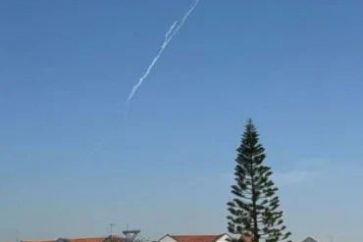 Misil yemení sobre la Palestina ocupada