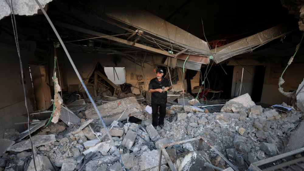 Hospital de Al-Ahli destruido