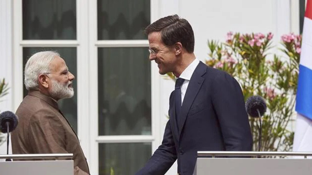 El primer ministro indio, Narendra Modi, y Mark Rutte